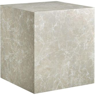TecTake Mesa de centro, mdf aspecto travertino, carga 45 kg, 45x45x50 cm, gris