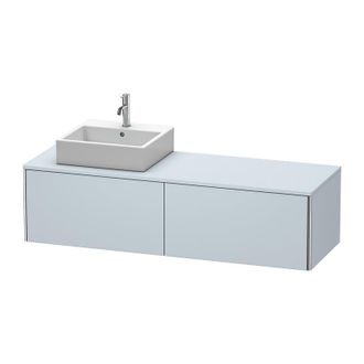 Duravit Mueble De Pared Duravit Xsquare 160,0 X 54,8 Cm, 2 Cajones Xs4904l, Color (frente/cuerpo): Laca De Seda Azul Claro Mate - Xs4904l9797