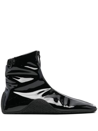 Alaia The Sneaker In Stretch Patent Fabric Shoes