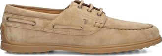 Tod's Schoenen, Heren, Beige, 40 1/2 EU, Su&egrave;de, Barca Gomma 78l