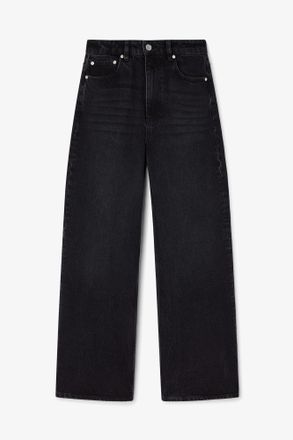 Ganni Black Lari Jeans in Rigid Denim - Size 24W/33L Organic Cotton
