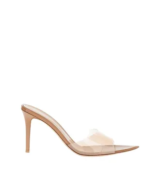 Gianvito Rossi Beige Slip-on Heels