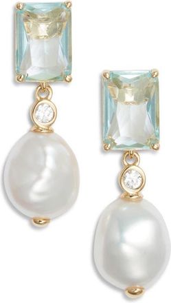 Nadri Blue Lagoon Drop Earrings in Gold at Nordstrom
