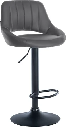 Clp Taburete De Bar Milet En Polipiel Gris Negro