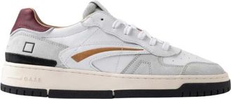 D.A.T.E. Sneakers - Heren - Sneakers - Wit - 40 EU - Katoen - Schoenen