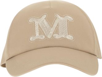 Max Mara Mxaribaldo Water Repellent Gabardine Baseball Cap