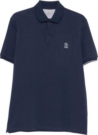 Brunello Cucinelli Logo-embroidered Polo Shirt