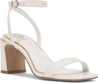 Vince Camuto Hamda Ankle Strap Sandal in Bianco at Nordstrom, Size 5.5