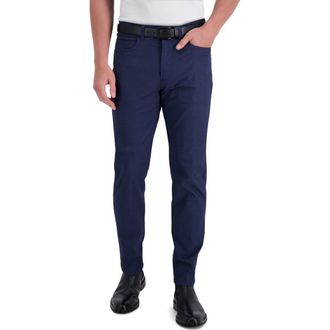 Kenneth Cole Technical Slim Fit Trousers in Indigo at Nordstrom Rack, Size 38 X 30