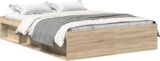 vidaXL Estructura De Cama Roble Sonoma 160x200 Cm Vidaxl