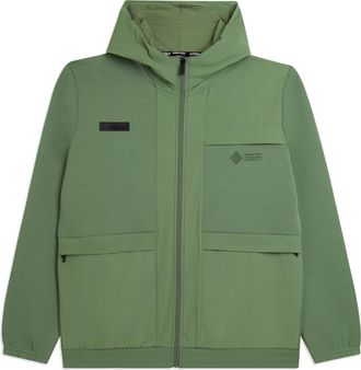 Freddy Felpa Zip Cappuccio con Inserti Nylon Rip-Stop