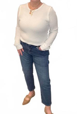 Dear John Denim Blaire Mid Rise Jeans In South Bay