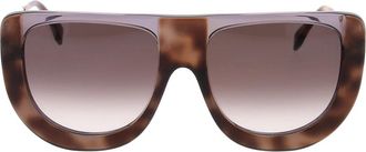Fendi Lettering Zonnebril - Dames - Zonnebrillen - Bruin - ONE Size - Accessoires