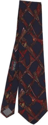 Gianfranco Ferre patterned silk tie - men - Silk - One Size - Blue