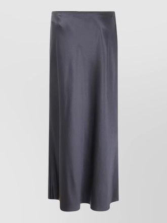Joseph isaak long silk satin skirt waistband