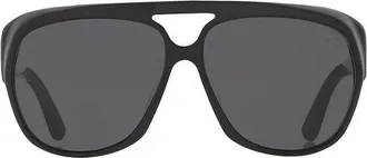 Tom Ford FT110302A Browline Matte Black Sunglasses - Black