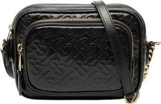 Burberry Borsa a tracolla in pelle goffrata Pre-owned - - Pre-owned - Donna - Nero - ONE SIZE