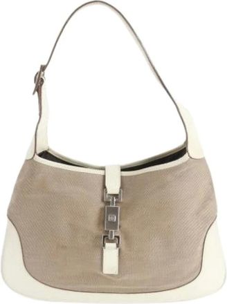 Gucci Pre-owned Shoulder Bags, female, Beige, Size: ONE SIZE Pre-owned Vintage Shoulder Bag