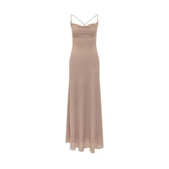 Pinko Farro Dress - Dames - Avondkleed - Roze - S - Polyester - Kleedjes