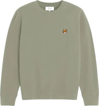 Maison Kitsuné Felpa con motivo volpe - Verde