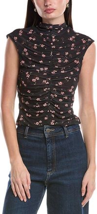 AFRM Afrm Jolie Ruched Mock Neck Top