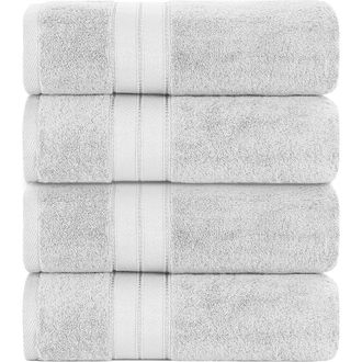 Modern Threads SpunLoft(TM) Bath Sheet - 35 x 66 - Pack of 4 in Gray at Nordstrom Rack