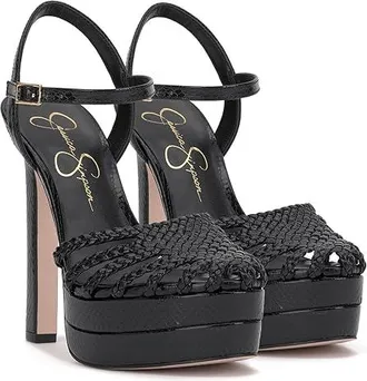 Jessica Simpson Inaia Womens Sandals Black : 11 M, Leather
