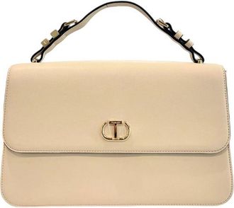 Twinset Beige Polyethylene Shoulder Womens Bag