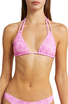 Kulani Kinis Halter Bikini Top in Fuschia Fever at Nordstrom Rack, Size Medium