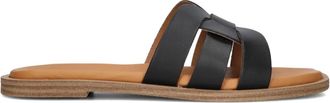 Notre-V Zwarte Su&egrave;de Slippers - Dames - Sandalen - Zwart - 38 EU - Su&egrave;de - Schoenen
