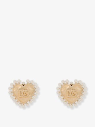 Dolce & Gabbana Orecchini in ottone con dettaglio perline - DOLCE & GABBANA - gender_Woman