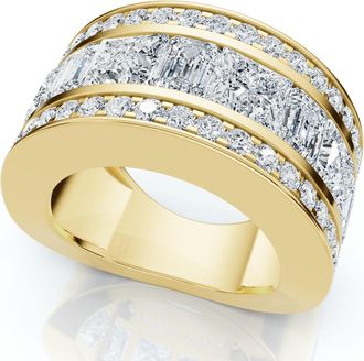 Pompeii3 5 3/4ct Bold Diamond Statement Ring 14k Gold or Platinum Lab Grown