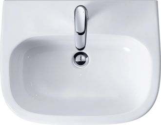 Duravit Duravit - Lavabo D-code, Con Agujero Para Grifo, Sin Rebosadero