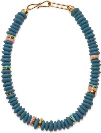 Lizzie Fortunato Laguna Beaded Necklace in Blue at Nordstrom