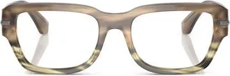Dolce & Gabbana 54mm Square Optical Glasses in Dark Green at Nordstrom