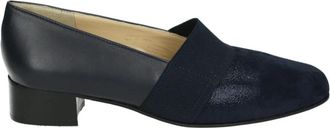 Brunate Blauwe leren pumps met brede pasvorm - Dames - Pumps - Blauw - 36 EU - Leer - Schoenen