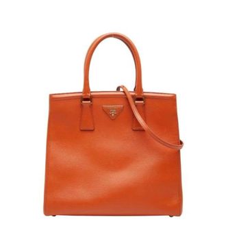 Prada Pre-owned Handbags, female, Orange, Size: ONE SIZE Pre-owned Vintage Shoulder Bag