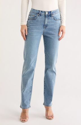 Seven 7 Vintage Straight Leg Jeans in Vegas With Embellishment at Nordstrom Rack, Size 14