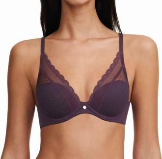 Chantelle Norah Chic Plunge T-Shirt Bra In Aubergine