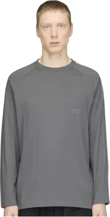 Yohji Yamamoto Hombre, Camisetas, Gris, Talla: S