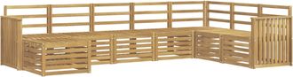 vidaXL Conjunto De Sof&aacute;s De Exterior 8 Uds. Blanco Vidaxl