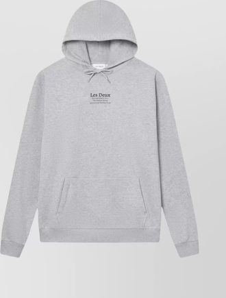 Les Deux drawstring hoodie with ribbed cuffs and hem