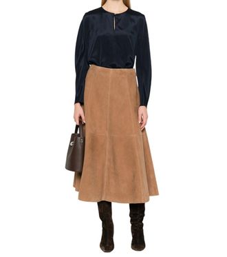 Max Mara Dark Blue Round Neck Top