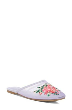 London Rag Shara Embroidered Mesh Mule in Lilac at Nordstrom Rack, Size 7.5