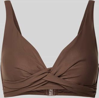 Barts Bikini-Oberteil mit Knotendetail Modell KELLI in Mittelbraun, Gr&ouml;&szlig;e 36