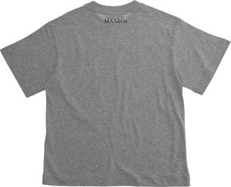 Max & Co. Girls T-Shirt With Front Print Grey Cotton T-Shirts And Polos