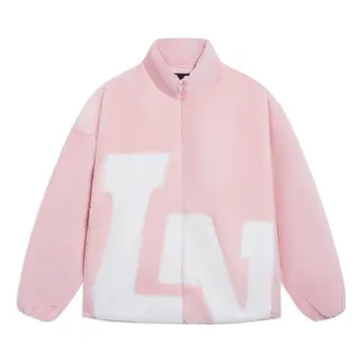 Li-Ning Big Logo Polar Fleece Jacket Pink White AFDSD61-6