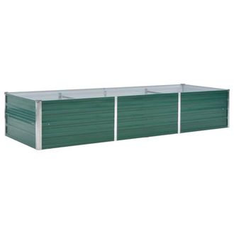 vidaXL Vidaxl - Arriate De Jard&iacute;n De Acero Galvanizado Verde 240x80x45 Cm