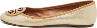 Tory Burch Ballerine Louisa con logo - Argento