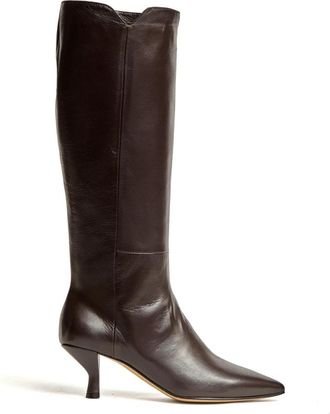 Pomme Dor Stivali 6232 - Dames - Laarzen met Hak - Bruin - 40 EU - Leer - Schoenen